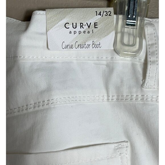 Curve Appeal Jeans Bootcut Soft Cotton Blend Summer Chic Classic Womens 14/32 - Picture 5 of 11
